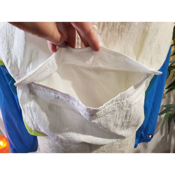 SET Champion Women's S Cropped Half Zip Colorblock Hooded Mesh Athletic - Picture 8 of 11